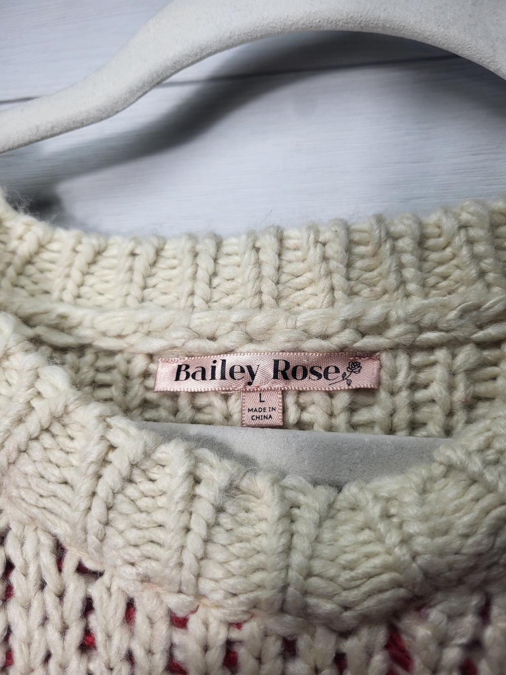 Bailey Rose Lobster Sweater Chunky Knit Nautical Cozy Old Money. - Picture 3 of 6